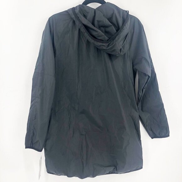 ✅ NWT Calvin Klein Lightweight HOODED Black Jacket Small RAIN ALL WEATHER - Picture 5 of 5